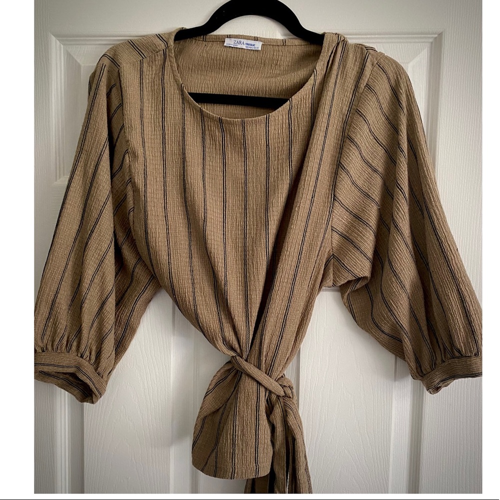 Zara Trafaluc Wrap Blouse